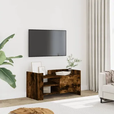 Produktbild von Möbel TV-Schrank Räuchereiche 80x35x40 cm Holzwerkstoff - TV-Schränke &42467
