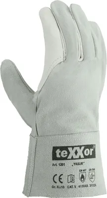 Produktbild von teXXor® Rindvoll-/Spaltleder Handschuhe YASUR 10