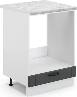 Zdjęcie produktu dla Szafka kuchenna Vicco Fame-Line Antracytowy domek wiejski 60 cm , BP Marmur, Model 46405