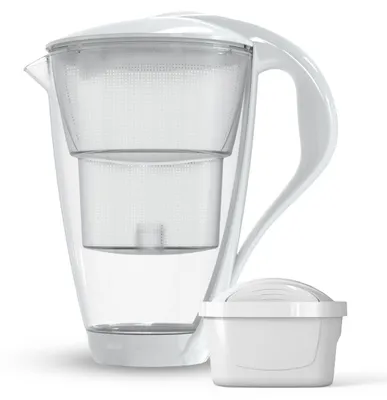 Zdjęcie produktu dla Szklany Dzbanek Filtrujący Dafi CRYSTAL LED 2 l Biały Wkład Unimax