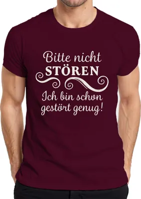 Immagine prodotto di T-shirt da uomo divertente, sarcastica e sfrontata, borgogna, M