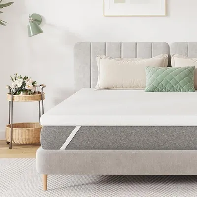 Produktbild von Matratzentopper 160x190 cm, 5 cm Höhe Kaltschaum H3 - Antirutsch, Waschbarer Matratzenauflage Bezug - Für Boxspringbett, Wohnwagen & Schlafsofa