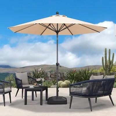 Produktbild von Aluminium-Standschirm 300 cm - knickbar, wasserabweisend und UV-beständig