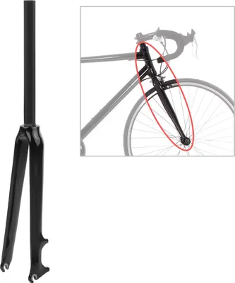 Produktbild von Ultraleichte Vollcarbon-Fahrradgabel 700C Rennrad 28,6 mm