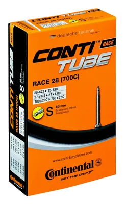 Image de CONTINENTAL Chambre à air de vélo Race 28 Light S42 Presta 42 mm