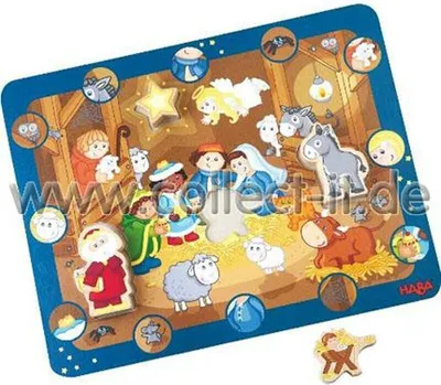 Produktbild von Haba - Entdecker-Puzzle Stall von Bethlehem