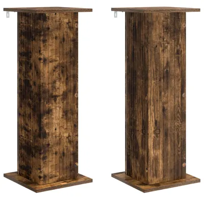 Produktbild von vidaXL Pflanzenständer 2 pcs Geräucherte Eiche 30,5 x 30 x 80,5 cm