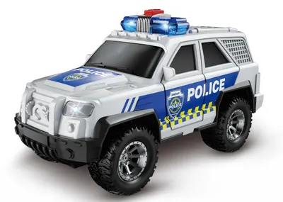 Produktbild von Wiky Vehicles Polizeiauto 15 cm mit Licht und Sound Freilaufräder
