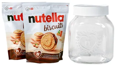 Produktbild von nutella Glas XL + 2x nutella biscuits 22er