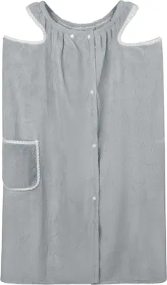 Produktbild von Sauna Frottee Bademantel Damen Saunakilt Sauna Kilt Handtuch, Wickel Bademantel Spa Badetuch, Weite Saunasarong Saunatuch Mikrofaser Sarong Kilt für Sport, Dusche, Spa & Strand