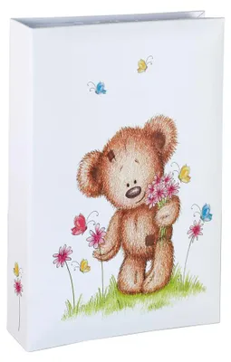 Produktbild von Baby Bear Flower Fotoalbum für 300 Fotos in 10x15 cm Kinder Memoalbum Foto Album