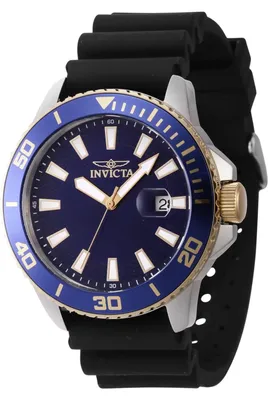 Obrázok produktu pre Invicta Pro Diver 46092 Pánske Hodinky - Quartz Pohyb - Nerezová Oceľ s Modrým Ciferníkom - 45 mm