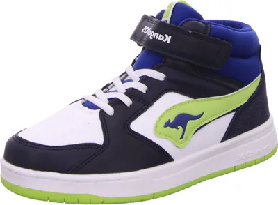 Zdjęcie produktu dla KangaROOS K-CP Hogan EV – wysokie trampki uni dla dzieci 10126 000 4054 niebiesko-zielone, rozmiar: 32 EU