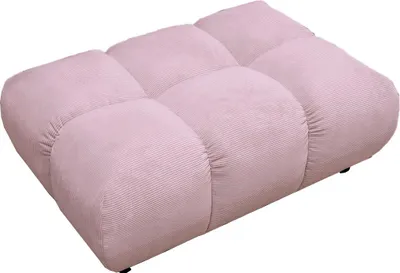 Produktbild von KAWOLA Polsterhocker VIVIEN Hockerbank Feincord rosa