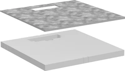 Produktbild von HANSGROHE 56256000 befliesbares Duschelement Board