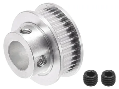 Image de Roue synchronisée en aluminium, percée de 10 mm, avec 36 dents, pour imprimante 3D et machine CNC