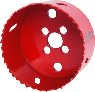 Obrázek produktu pro KS Tools 129.5076, Samostarný, Středně slisovaná dřevovláknitá deska (MDF), Neželezité kovy, Sádrokarton, Ocel, Dřevo, Červená, Vysokorychlostní ocel (HSS), Bimetalový, Vysokorychlostní ocel (HSS)