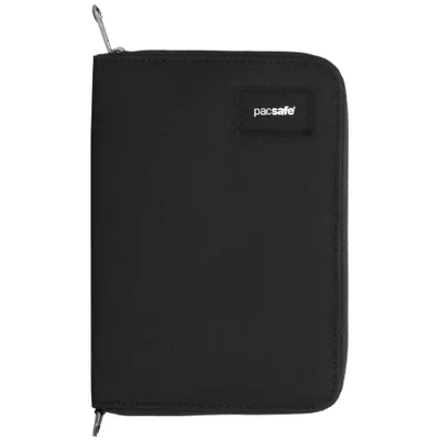 Produktbild von pacsafe Geldbörse RFIDsafe Compact Travel Organizer Black schwarz