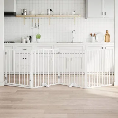 Obrázek produktu pro Skládací ohrádka pro psy se dveřmi a 4 panely