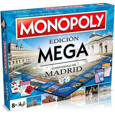 Produktbild von Eleven Force Monopoly Mega Madrid Brettspiel Durchsichtig  Kinder Durchsichtig One Size