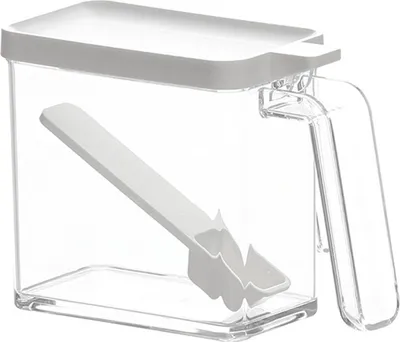 Obrázek produktu pro Box na koření s víkem Průhledný velkokapacitní zásobník na koření Sůl Cukr Bylinky