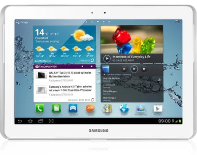 Produktbild von Samsung Galaxy Tab 2GT-P5100 25,7 cm (10,1 Zoll) 32 GB Tablet-PC - 3G - 1 GHz Prozessor - Weiß - Android 4.0 Ice Cream Sandwich - 1280 x 800 Display - Bluetooth - UMTS, HSPA+, EDGE, GPRS, HSUPA - Slate