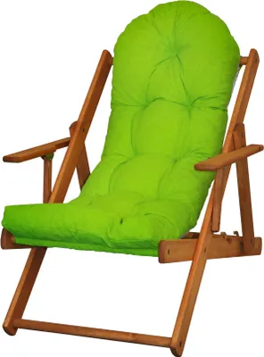 Immagine prodotto di AMPO Lettino prendisole in legno, sedia da giardino, lettino da giardino in legno, cuscini da giardino, cuscini imbottiti
