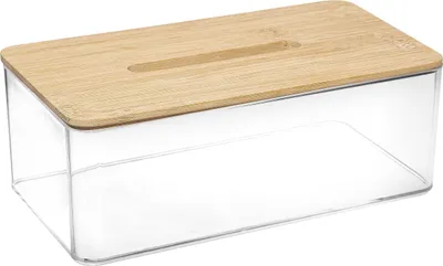 Produktbild von 5five Simply Smart Taschentuchspender Bambus braun 25,3x13,3cm Modern Deko