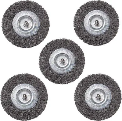 Produktbild von Famanu Set von 5 Fugenbürsten – Nylon & Metall – Für Oberflächenreinigung