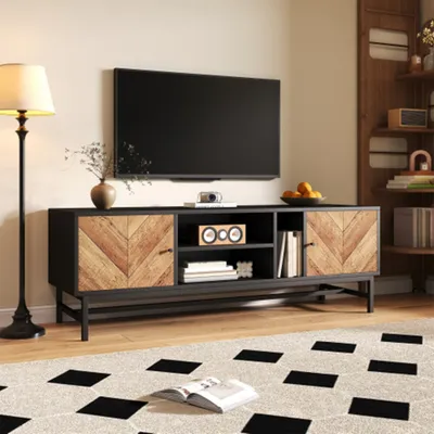 Produktbild von TV-Schrank,vielseitigem Stauraum,Schränken, Kommode Mehrzweckschrank , modernes und minimalistisches Design 150 cm