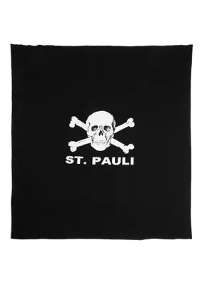 Produktbild von FC St. Pauli - Totenkopf - Strickdecke 140 x 140cm