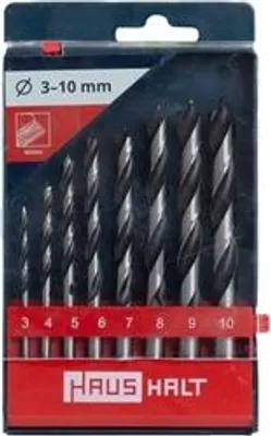 Zdjęcie produktu dla 8-Częściowy Zestaw Wierteł Do Drewna 3-10 Mm