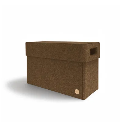 Produktbild von Aufbewahrungsbox CLASSIC Filz 45 x 22 x 28 cm mit Deckel in hellbraun meliert