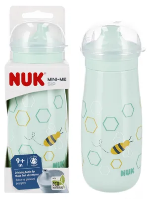 Productafbeelding van NUK drinkbeker 300 ml, geschikt voor kinderen vanaf 9 maanden, Mini-Me Sip, turquoise, artikelnummer 10255688