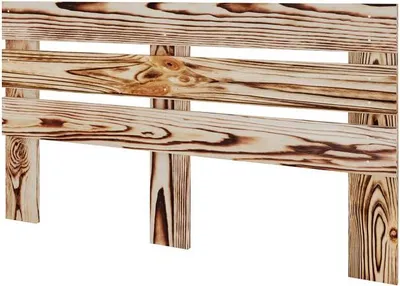 Produktbild von Lermowood Bettkopfteil "Z1" 140x80cm Geflammt –Elegantes Kopfteil fürs Bett – stilvoll und bequem – verschiedene Größen & Farben - Massivholz Kiefer