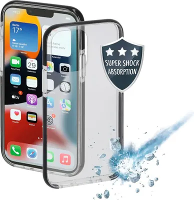 Image de Hama 00196986 étui pour téléphone portable Housse noire, transparente