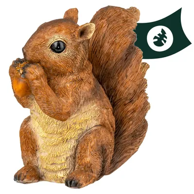 Produktbild von Gartenfiguren wetterfeste Vögel, Adler, Eichhörnchen und Igel Deko