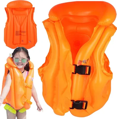 Produktbild von Kinderschwimmweste Aufblasbare Schwimmweste Lerncapok Orange