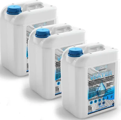 Zdjęcie produktu dla Woda destylowana zdemineralizowana 30 l – czysta, do żelazek i samochodów, bez kamienia – GiDeli