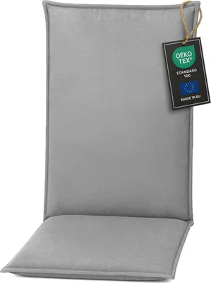 Obrázek produktu pro Pillows24 Polštář pro venkovní židle -120x50x8 cm / Šedá - Polštář, sedák na židli, sedák na zahradní nábytek, zahradní židle