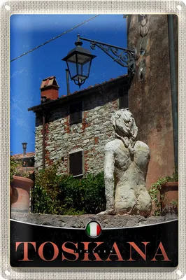 Produktbild von Blechschild Reise 18x12cm Toskana Italien Architektur