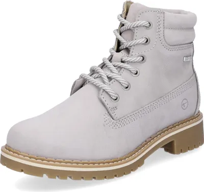 Zdjęcie produktu dla Tamaris damskie skórzane sznurowane buty szary