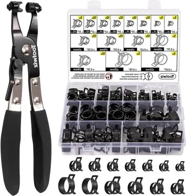 120 Stück 6-25mm Feder Schlauchschellen, Hauptbild