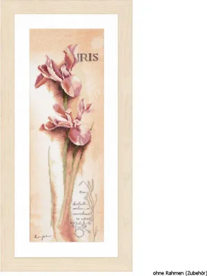 Obrázok produktu pre Sada na krížkovú výšivku Lanarte „Iris Botanical“, s číslovaním