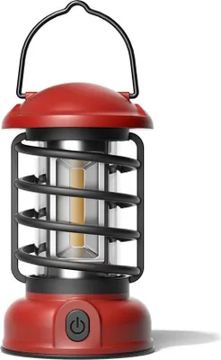 Produktbild von Kabellose Campinglampe Stufenlos dimmbar Retro-Zeltlicht fuer den Aussenbereich, Heimatmosphaere, Laterne, tragbares Licht mit Griff