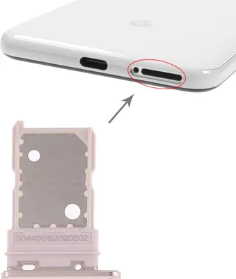 Image de Pour Google Pixel 3 Pièce de rechange Support de carte Sim Support Sim Or Nouveau
