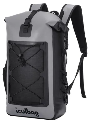 Produktbild von Wasserdichter Rucksack für Reisen und Wassersport – 30 Liter – Grau