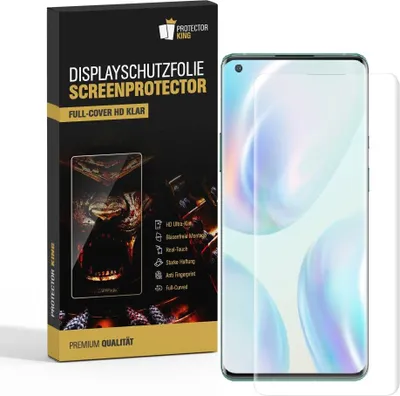 Produktbild von 2x Displayfolie für OnePlus 8 FULL COVER Displayschutz Displayfolie HD KLAR