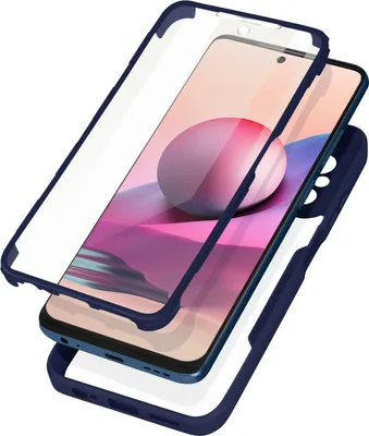 Obrázok produktu pre Avizar, ochranné puzdro so silikónovým nárazníkom pre Xiaomi Redmi Note 10 / 10S, tmavomodrej farby