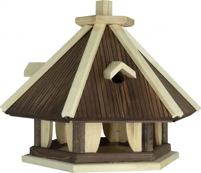 Produktbild von 4iQ Massivholz-Vogelfutterhaus DUDEK III 39x34x40 cm